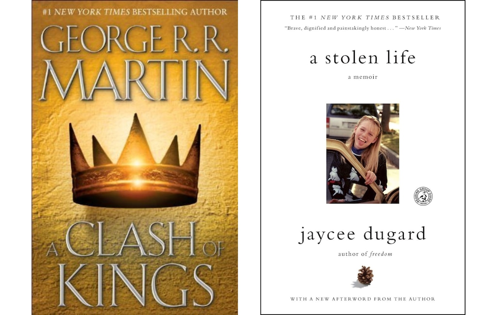 (Spectra Books / Simon & Schuster) Book jackets for George R.R. Martin's "A Clash of Kings" and Jaycee Dugard's "A Stolen Life: A Memoir." Both books have been added to the list of books banned in Utah public schools.