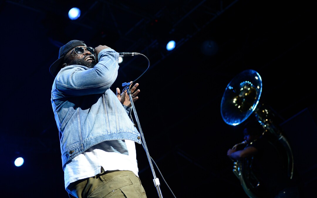 (Francisco Kjolseth  |  The Salt Lake Tribune)  The Roots marks the finale of the 2017 SLC Twilight Concert Series at Pioneer Park on Thursday, Aug. 31, 2017.