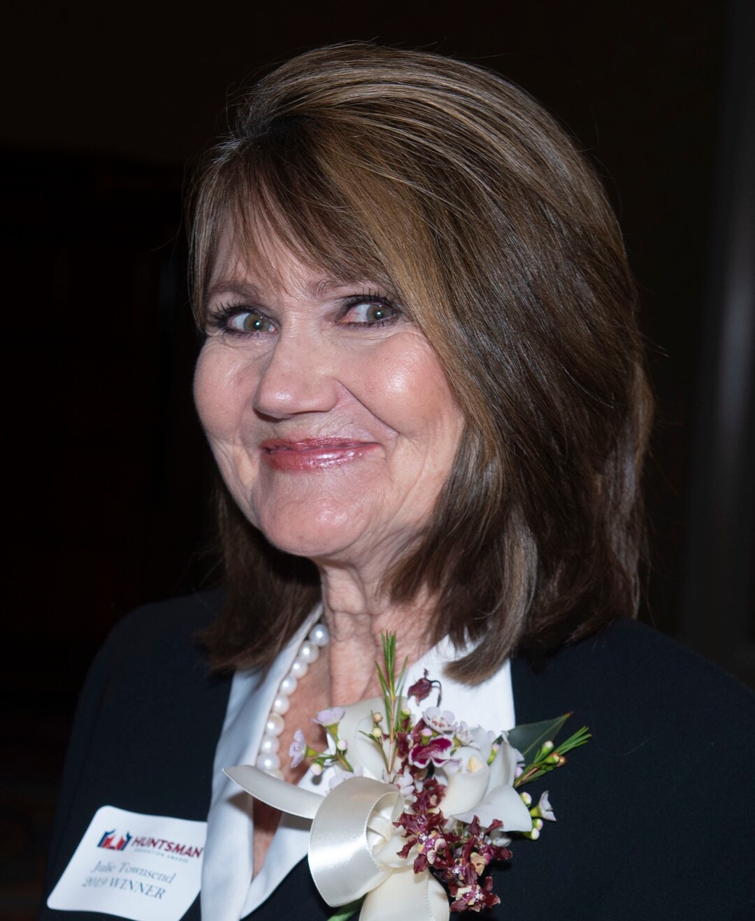 (Rick Egan  |  The Salt Lake Tribune) Education Award winner, Julie Webb Townsend, High School Teacher at Roy High, at the Huntsman Awards for Excellence in Education at the Grand America, Friday,  April 26, 2019.