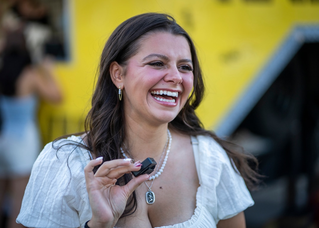(Rick Egan | The Salt Lake Tribune) Makaya Boyer before the Noah Kahn concert on Tuesday, Aug. 25, 2026.