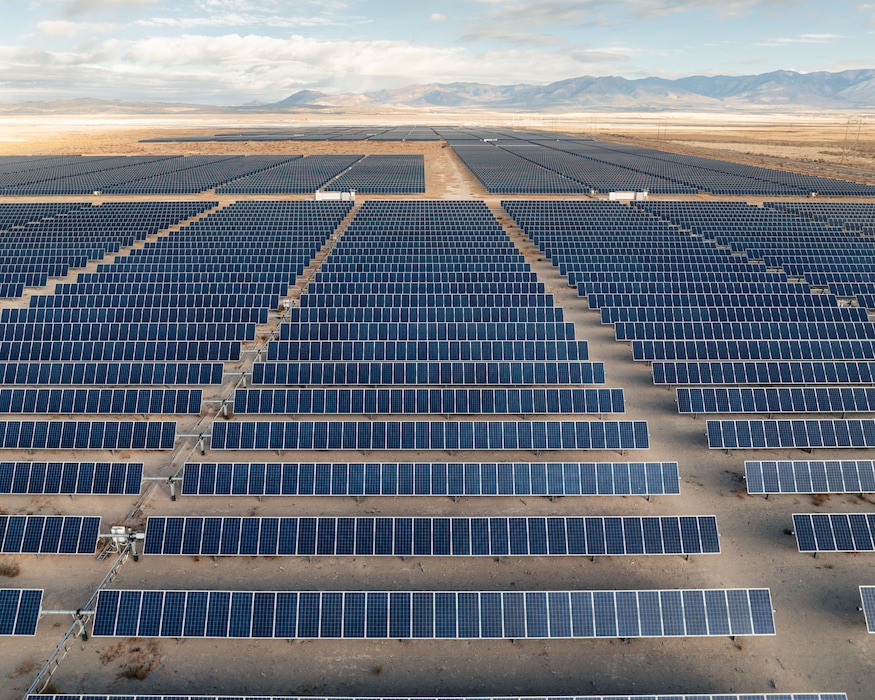 (Elliot Ross | ProPublica) A solar power generation facility on land leased from rancher Landon Kesler in Millard County, Utah