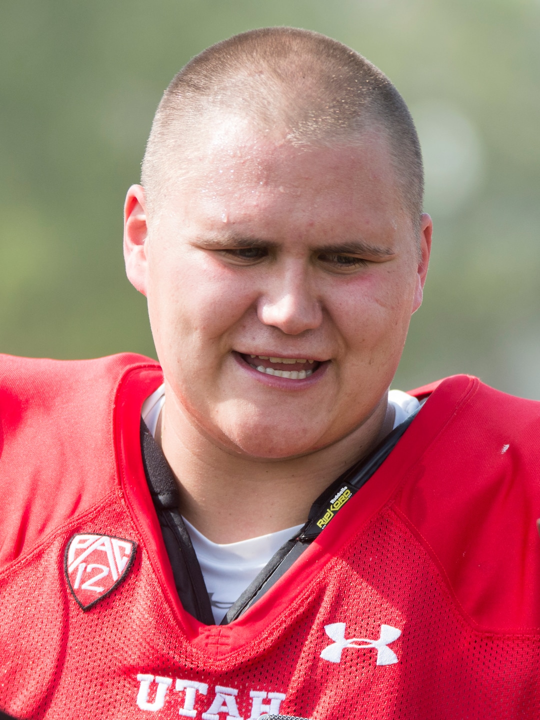 (Rick Egan  |  The Salt Lake Tribune)  Utah left tackle Jackson Barton (70) at football practice, Monday, August 7, 2017.