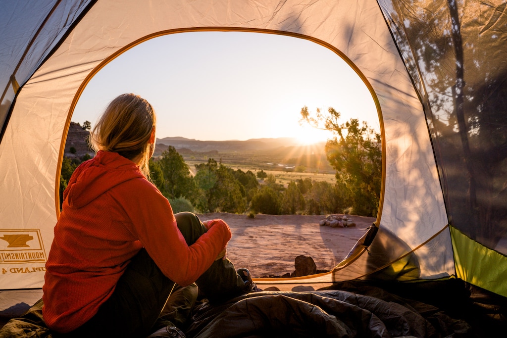 (Arika Bauer, Hipcamp) A camper takes in the view at Ranchito Feliz in Cannonville. The campground, which Hipcamp named among the best in Utah in 2026, sat on the border of Grand Staircase-Escalante National Monument until June.