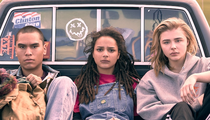 (Jeong Park  |  courtesy Sundance Institute) Chloë Grace Moretz (right, with Forrest Goodluck and Sasha Lane) stars as a teen sent to a "gay conversion" facility, in Desiree Akhavan's "The Miseducation of Cameron Post," which will screen in the U.S. Dramatic competition of the 2018 Sundance FIlm Festival.