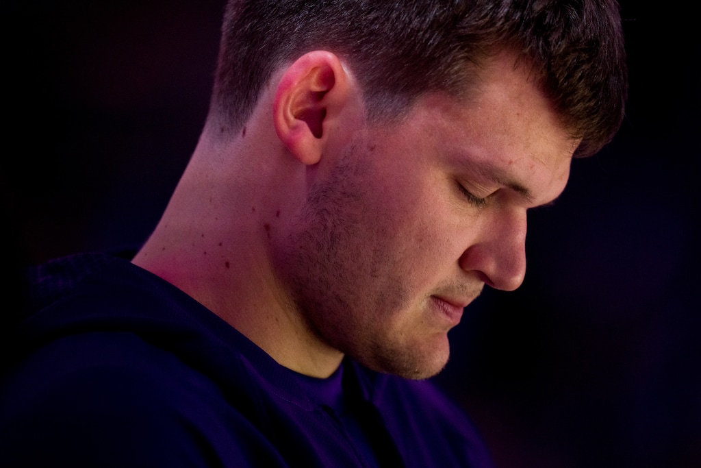 (Trent Nelson  |  The Salt Lake Tribune) Utah Jazz center Walker Kessler (24) as the Utah Jazz host the Portland Trail Blazers, NBA basketball in Salt Lake City on Wednesday, Oct. 29, 2025.