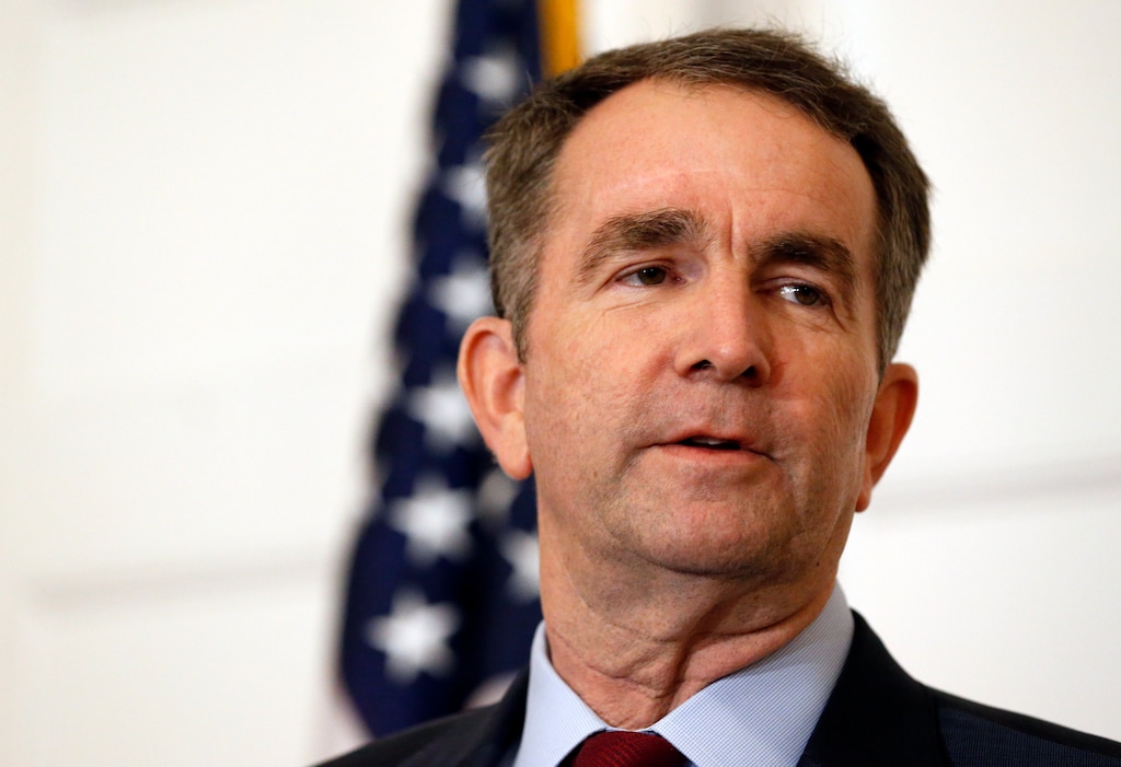 Virginia Gov. Ralph Northam speaks during a news conference in the Governor's Mansion in Richmond, Va., on Saturday, Feb. 2, 2019. Northam is under fire for a racial photo that appeared in his college yearbook. (AP Photo/Steve Helber)