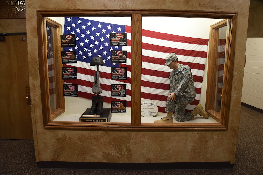 (Francisco Kjolseth  |  The Salt Lake Tribune)  The Fallen Soldier Tribute will soon get a new name at the Utah Army National Guard Recruiting building in Draper, Utah. Gov. Gary R. Herbert and Maj. Gen. Jefferson S. Burton address the media on Sunday, Nov. 4, 2018, regarding the recent death of North Ogden Mayor Brent Taylor a major in the Utah National Guard, killed in Afghanistan in an apparent insider attack.