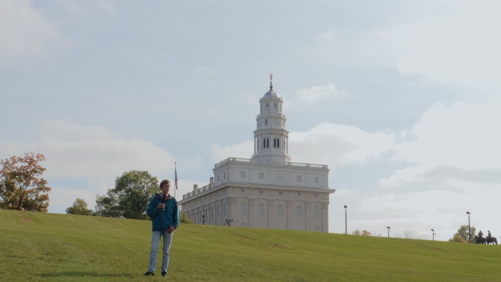 (Matt Barats) Filmmaker Matt Barats visits the Nauvoo Illinois Temple in his documentary "Cash Cow," which is scheduled to premiere at the 2023 Slamdance Film Festival.