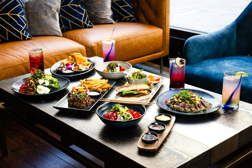 (AQUA TERRA, sponsored) Lunch Table Spread.