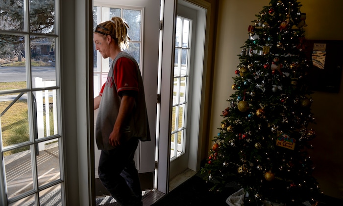 ( Leah Hogsten | The Salt Lake Tribune ) "I feel like God's given me credit for how far I've come," said Mason Covington, 23, about getting his life back on track in Volunteers of America Utah housing in Salt Lake City. The VOA operates two homes in Salt Lake City to homeless young adults, many of whom were turned away by their families or aged out of foster care. Staff members help the women and men finish their education, find jobs and learn life skills so they can transition to independent living or reunify with family members.