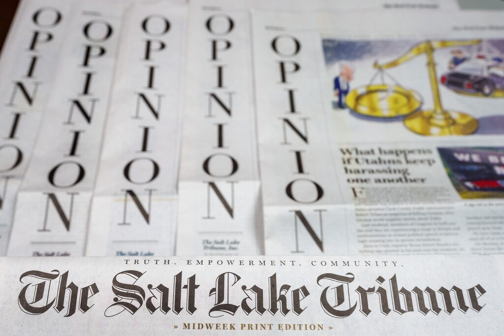 (Trent Nelson  |  The Salt Lake Tribune) Opinion sections of the The Salt Lake Tribune.