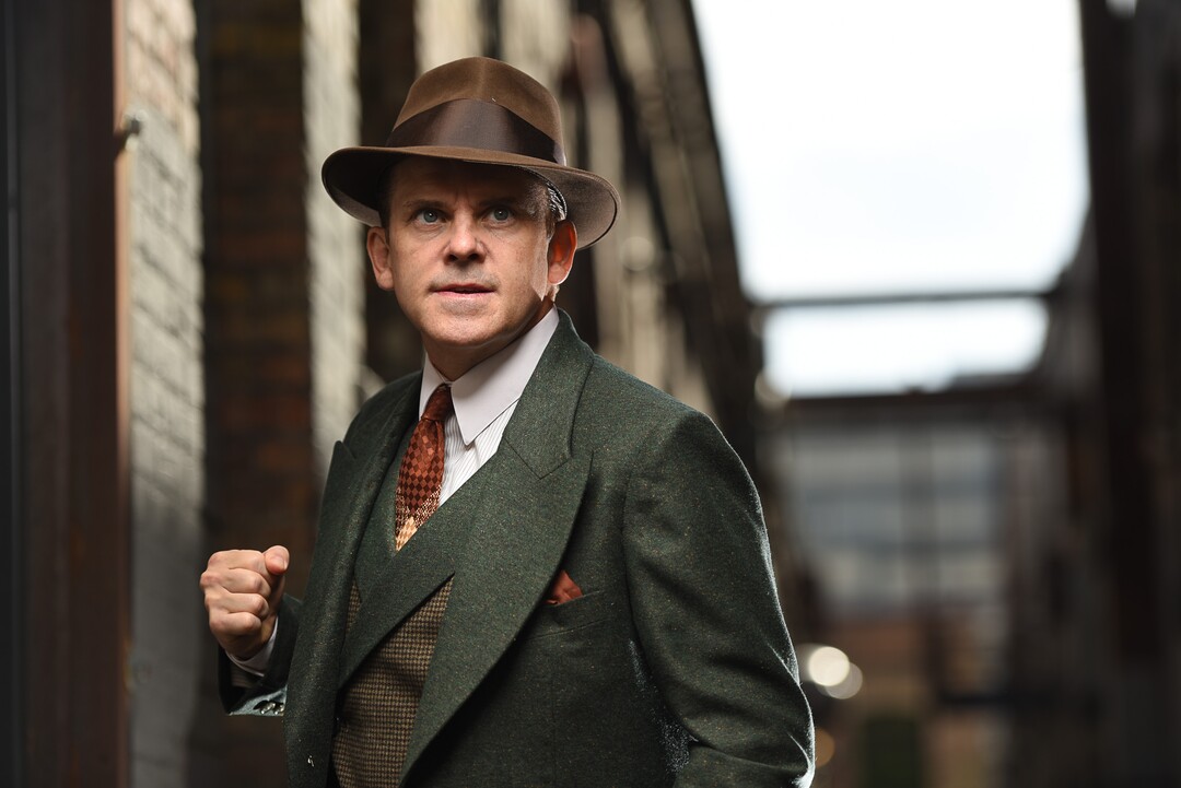 (Francisco Kjolseth | The Salt Lake Tribune)  Robert Creighton, an actor who is the writer, composer and star of "Cagney: The Musical," opening Sept. 20 at the Pioneer Theatre, where it is being groomed for a possible run on Broadway.