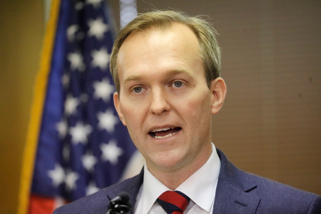 (Rick Bowmer | AP file photo) Utah Rep. Ben McAdams speaks during a news conference on Dec. 16, 2019.