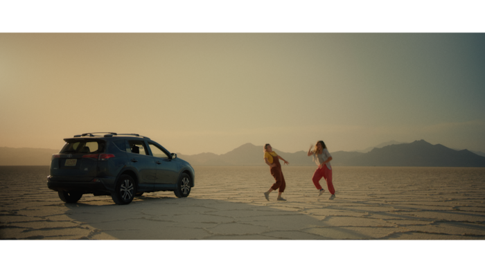 (Decal) Jamie (Whitney Call, left) and Blake (Mallory Everton) are sisters on a road trip during the early days of the COVID-19 pandemic, in the comedy "Stop and Go," which Call and Everton wrote, and Everton and Stephen Meek (Call's husband) directed.