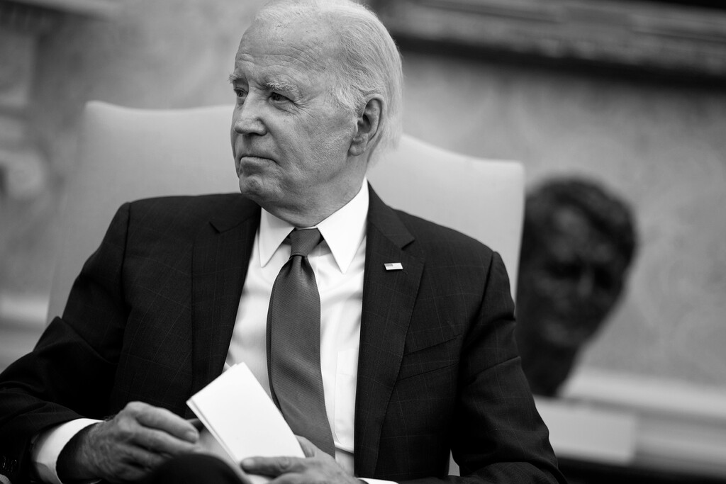 President Joe Biden on Nov. 2, 2023 in the Oval Office in Washington, D.C. (Doug Mills/The New York Times)