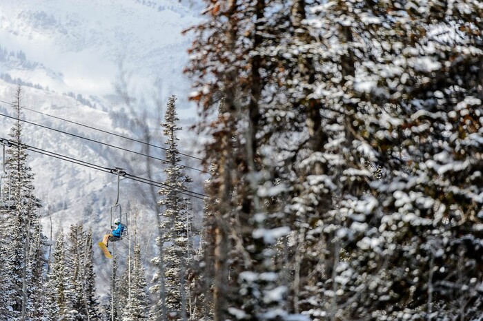 (Trent Nelson | The Salt Lake Tribune) Skiers at Solitude Mountain Resort, Thursday December 21, 2017.