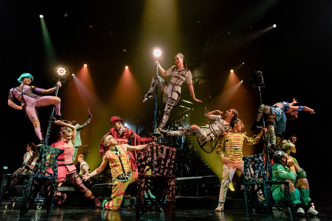 (Marie-Andrée Lemire  |  courtesy of Cirque du Soleil) A moment from the opening act of Cirque du Soleil's show "Bazzar," which will play in a tent in the parking lot of the Maverik Center in West Valley City, from May 24 to July 5, 2020.