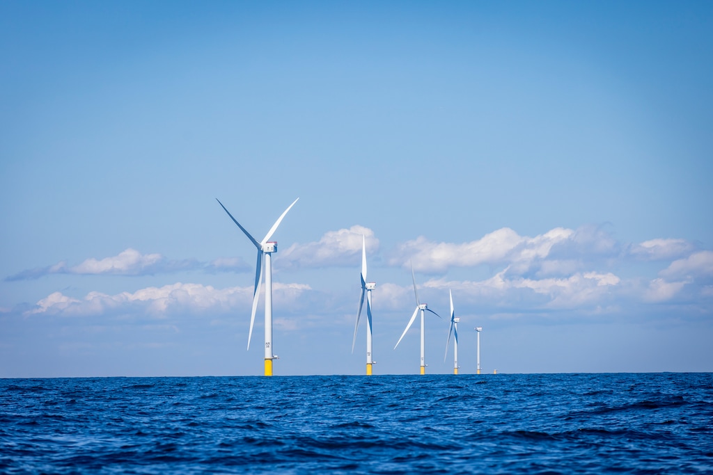 (Randi Baird | The New York Times) The Vineyard Wind Farm in the Atlantic Ocean off the coast of Martha’s Vineyard in Massachusetts, Sept. 10, 2024. Former President Donald Trump, the Republican presidential nominee, has suggested he would dismantle the Inflation Reduction Act, which has reshaped America’s energy landscape. It won’t be easy.