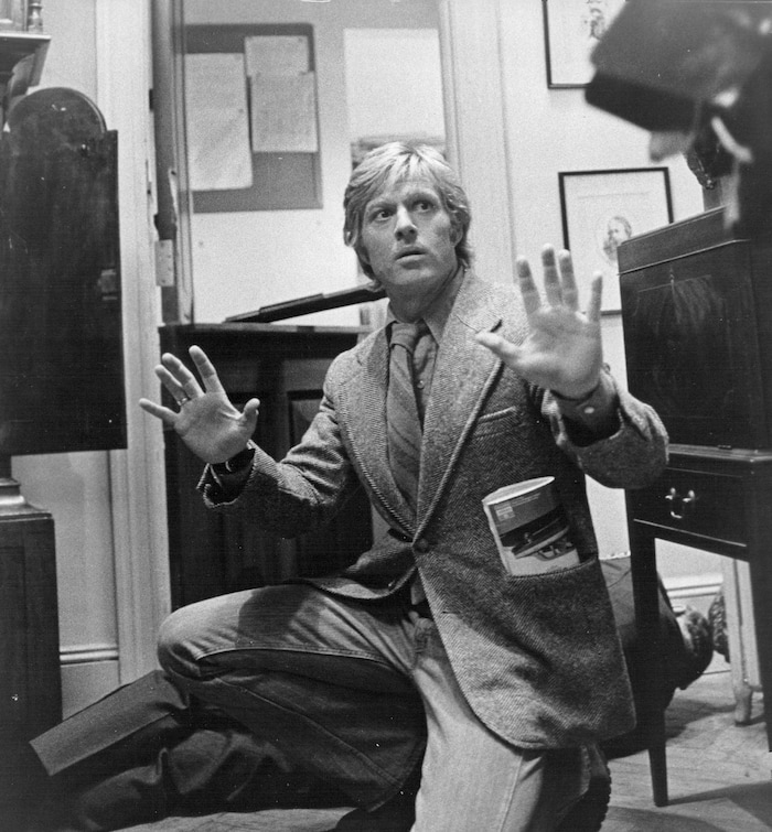 (Paramount Pictures) Robert Redford on the set of the 1975 movie "Three Days of the Condor."