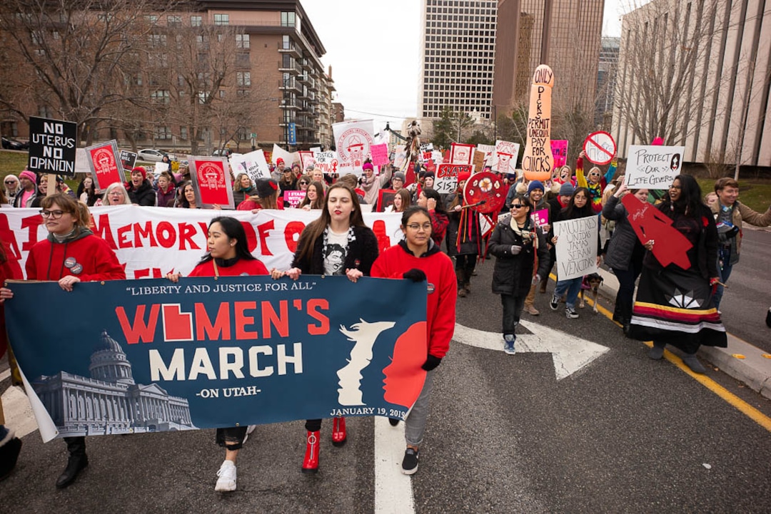 (Trent Nelson | The Salt Lake Tribune)The 2019 Women's March on Utah in Salt Lake City on Saturday Jan. 19, 2019.