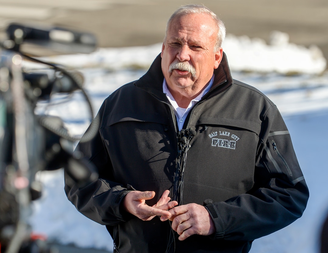 Leah Hogsten  |  The Salt Lake Tribune  Salt Lake City Fire Chief Paul Paulsen announced on Monday that dozens of Salt Lake City residents living at the Georgia Apartments have 72-hours to evacuate their homes. Salt Lake City Fire Department issued a "red tag" order to evacuate to the owner of the property, Feb. 11, 2019, due to multiple violations that place tenants in extreme fire danger.