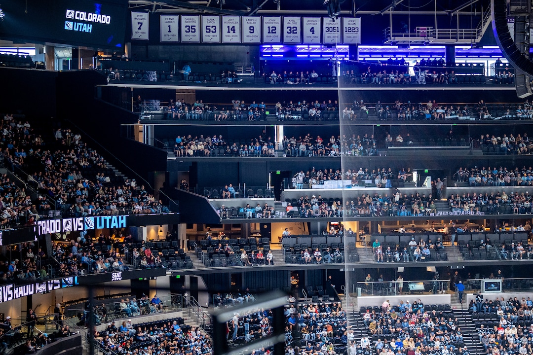(Trent Nelson  |  The Salt Lake Tribune) The Utah Mammoth host the Colorado Avalanche, NHL hockey in Salt Lake City on Saturday, Sept. 26, 2026.