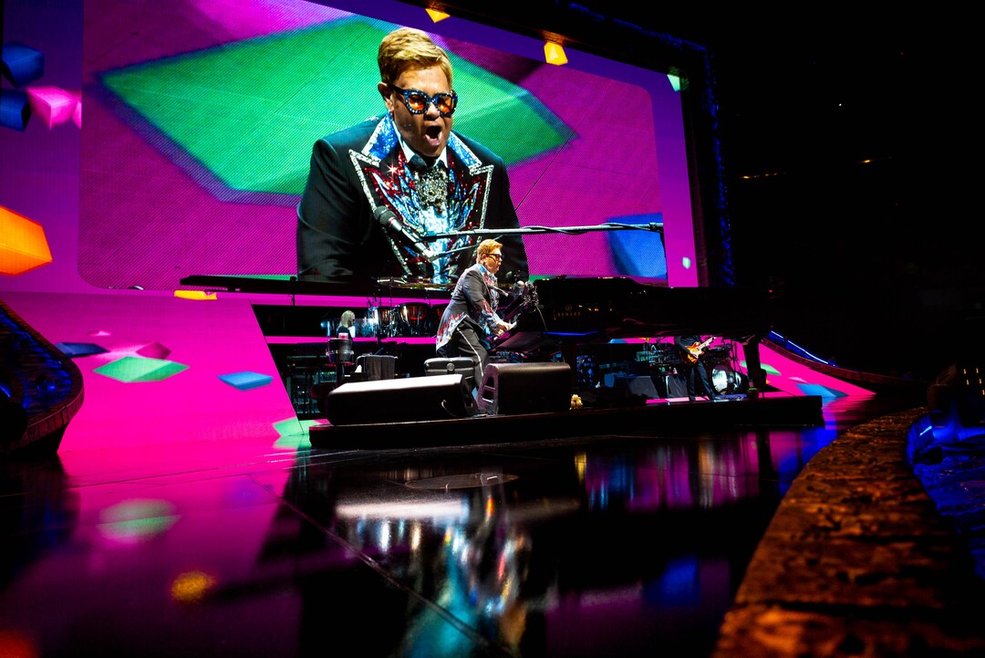 (Trent Nelson  |  The Salt Lake Tribune)  Elton John performs in Salt Lake City on Wednesday Sept. 4, 2019.