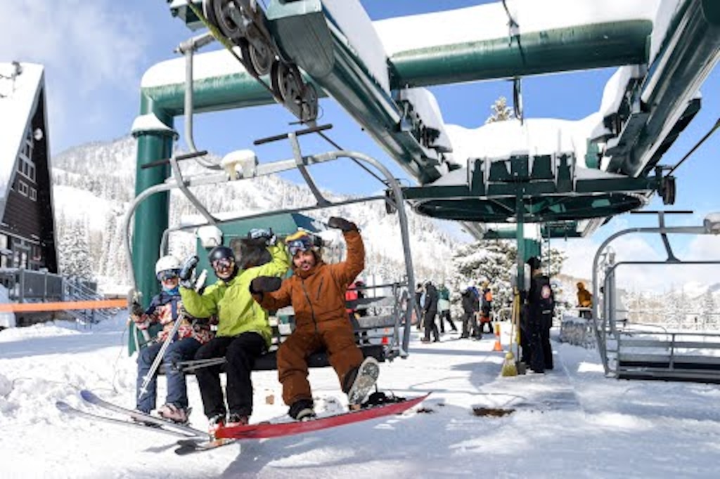 Jovanny Villalobos/Brighton Resort

Skiers and snowboarders who could get to Brighton Resort on short notice were able to nab first chair for the Big Cottonwood Canyon's opening day Thursday, Nov. 10, 2022. The resort posted that it was open about 10 minutes before it started allowing guests on the lifts at 11 a.m.