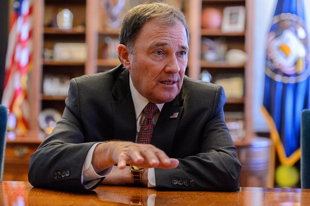 Trent Nelson  |  The Salt Lake TribuneUtah Governor Gary Herbert in his Salt Lake City office, Thursday March 9, 2017.