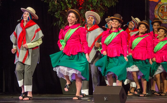 (Rick Egan  |  The Salt Lake Tribune)  Performers rehearse for their performance of “Luz de las Naciones", an annual cultural celebration for Latino youth hosted by the LDS Church, Saturday, Feb. 24, 2018.