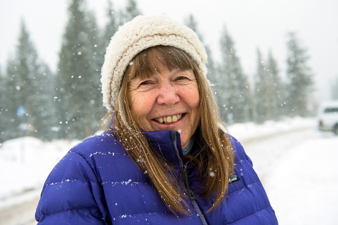 (Chris Detrick  |  The Salt Lake Tribune) Carolyn Keigley poses for a portrait in Brighton Saturday, December 23, 2017.  