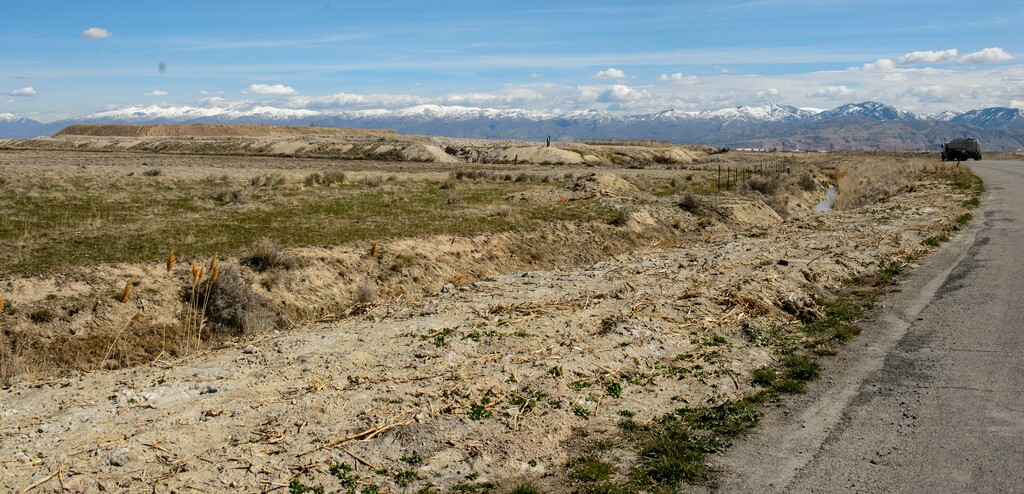 (Steve Griffin  |  Tribune file photo)  The site of the former city landfill on the north side of I-80 between 5600 west and 7200 west in Salt Lake City Friday March 30, 2018. The proposed inland port project could be built on this site.
