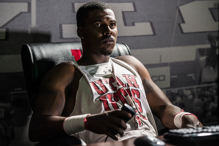 Chris Detrick  |  The Salt Lake Tribune
Utah quarterback Troy Williams poses for a portrait while watching game footage at Spence and Cleone Eccles Football Center Tuesday August 23, 2016.