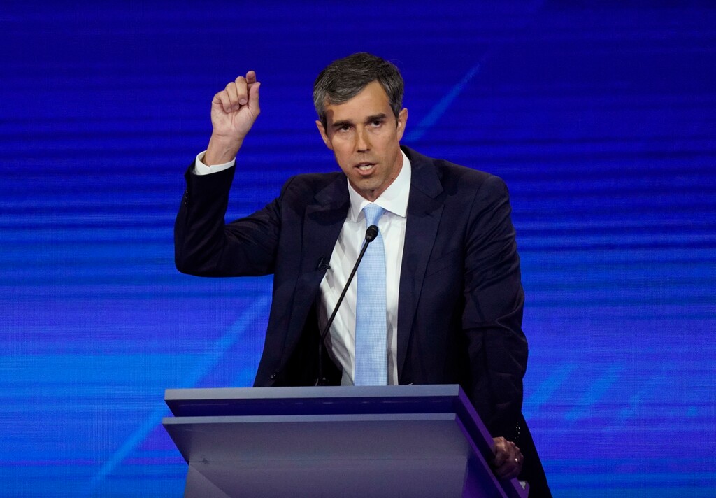 (David J. Phillip | AP file photo) Former Texas Rep. Beto O'Rourke responds to a question during a Democratic presidential primary debate in Houston on Thursday, Sept. 12, 2019.