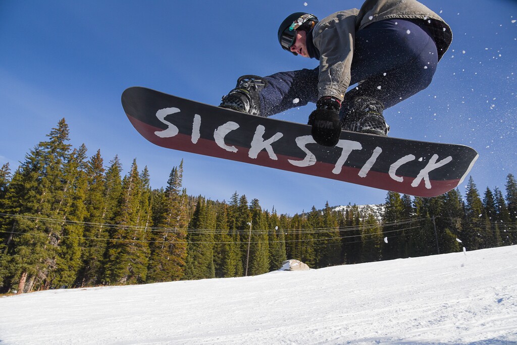 (Francisco Kjolseth  |  The Salt Lake Tribune)  Brighton Resort is the first in the state to kick off the winter season as skiers and snowboarders take to the slopes with two lifts open, Thursday, Nov. 15, 2018.