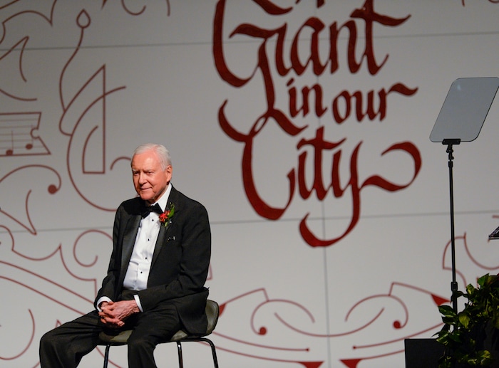 Leah Hogsten | The Salt Lake Tribune Utah Senator Orrin G. Hatch was awarded the 39th Giant in Our City by The Salt Lake Chamber, in honor of his exceptional and distinguished service and extraordinary professional achievement, Saturday, June 9, 2018 at Grand America Hotel.