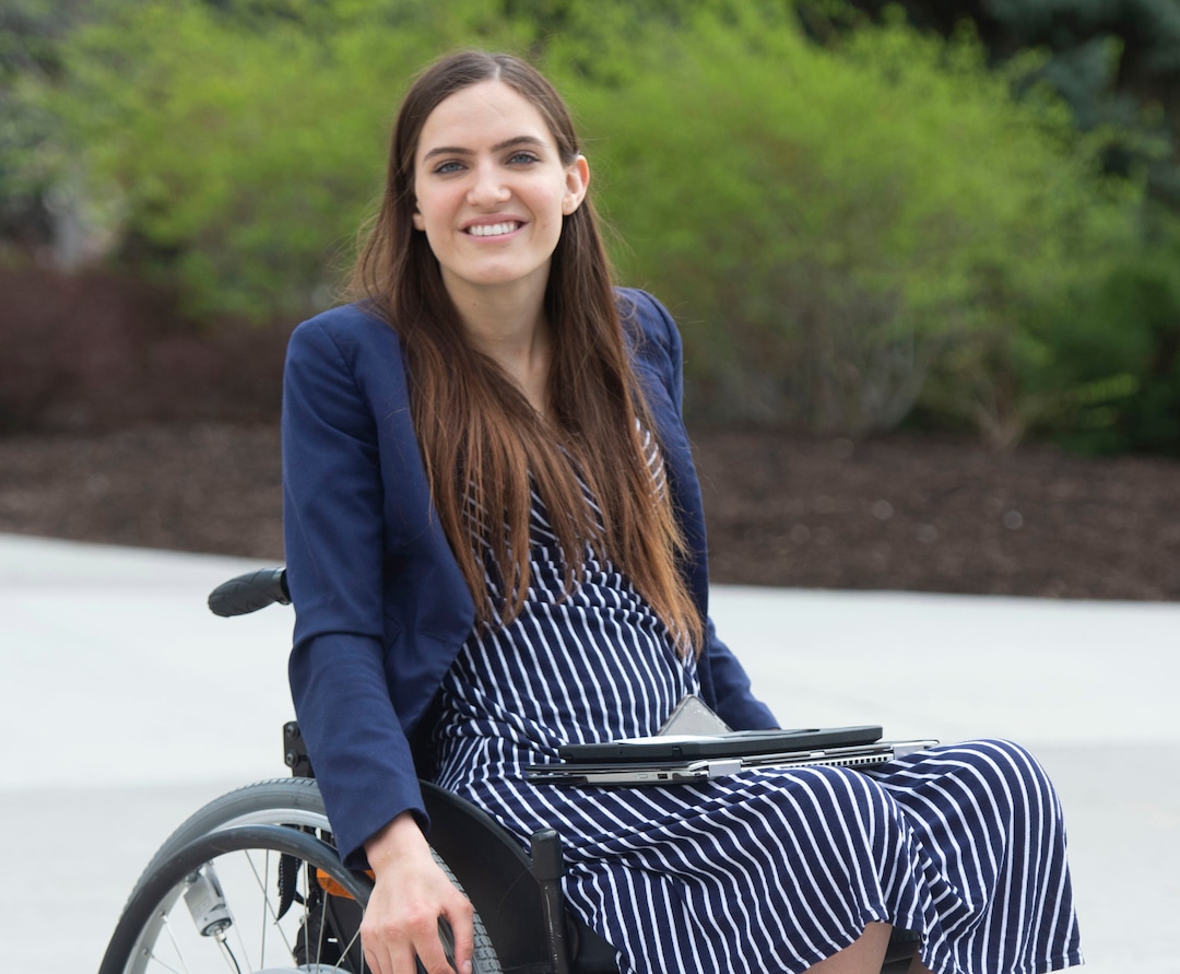 (Rick Egan  |  The Salt Lake Tribune)     Kendra Muller is leading a group that's challenging how BYU accommodates students with disabilities. Wednesday, April 17, 2019.