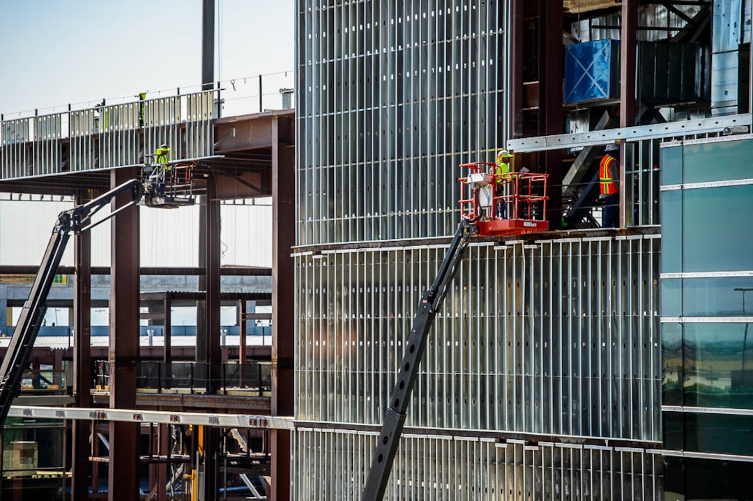 (Trent Nelson | The Salt Lake Tribune)  Construction at Salt Lake City International Airport, Wednesday Sept. 19, 2018.