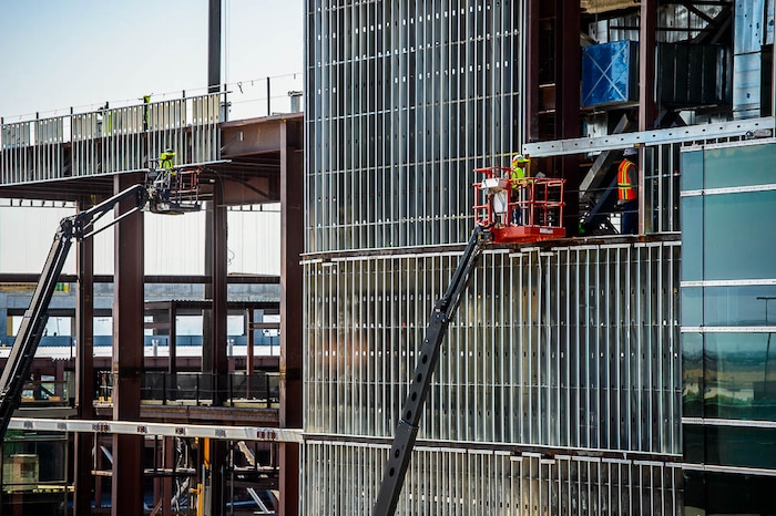 (Trent Nelson | The Salt Lake Tribune)
Construction at Salt Lake City International Airport, Wednesday Sept. 19, 2018.