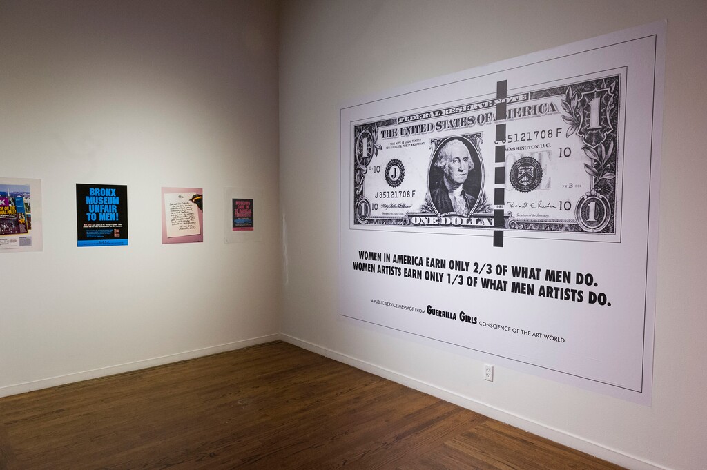 (Alex Gallivan  |  Tribune file photo) Art on display at the Guerrilla Girls exhibit at the Utah Museum of Contemporary Art, seen on Wednesday, Feb 5, 2020. Arts and cultural groups across the state say hundreds of canceled events due the COVID-19 outbreak have hit their budgets hard and forced layoffs. They're begging for help.