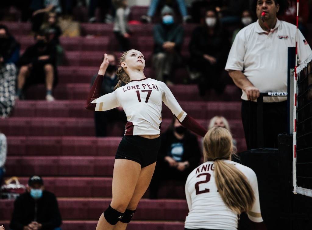 (Photo courtesy of Lauren Jardine) Lone Peak graduate Lauren Jardine won the Gatorade Volleyball Player of the Year Award for Utah. She will be eligible to play for the University of Wisconsin this fall.