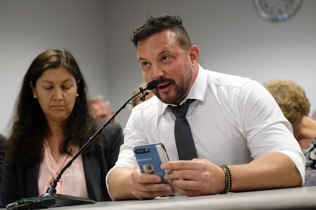 (Francisco Kjolseth | Tribune file photo) Justin Utley, who says he is a two-year conversion therapy survivor, speaks in support of a proposed ban on conversion therapy as he attends a public hearing before state regulators in Salt Lake City on Thursday, Sept. 26, 2019.