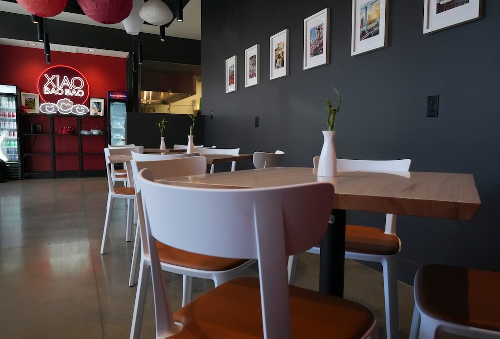 (Bethany Baker  |  The Salt Lake Tribune) Tables are seen inside Xiao Bao Bao in Salt Lake City on Friday, Jan. 9, 2026.