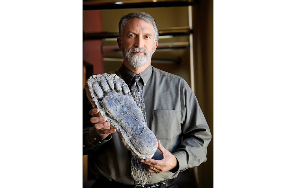 (Rachel Anne Seymour via The New York Times) In an undated image provided by Rachel Anne Seymour, Jeffrey Meldrum. Meldrum, a professor of anatomy and anthropology at Idaho State University whose expertise in foot morphology and bipedal locomotion in primates took a maverick swerve as he became the leading academic authority to vouch for the existence of Bigfoot, died on Sept. 9, 2025, in Pocatello, Idaho. He was 67.