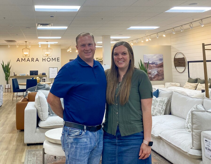 (Sorina Szakacs | The Salt Lake Tribune) Jaime and Michael in their furniture store in Orem. Holladay Bank & Trust helped finance their small business over the years, a focus it will keep as it becomes Black-owned Redemption Bank. 
