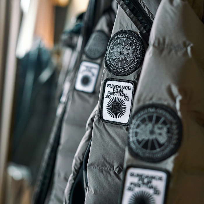 (Photo courtesy of Emily Pfeffer | Canada Goose) The official puffer jackets from Canada Goose (an event sponsor), have a patch commemorating this year’s Sundance Film Festival and were handed out to the 400 directors and judges in attendance. Sundance is known for many things, including crowning new indie darlings, Uggs, hot-tub parties but one thing it’s not known for is red carpet fashion.