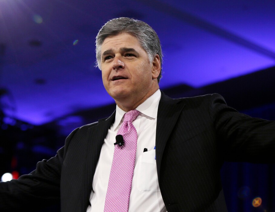 FILE - In this March 4, 2016, file photo, Sean Hannity of Fox News arrives in National Harbor, Md. (AP Photo/Carolyn Kaster, File)