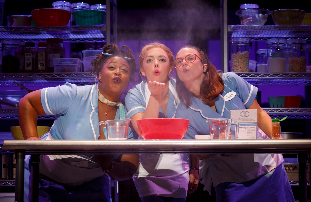 (Photo courtesy of Joan Marcus) Charity Angel Dawson, Desi Oakley and Lenne Klingaman in the national tour of Waitress, which runs Sept. 25-30 at the Eccles Theater in Salt Lake City.