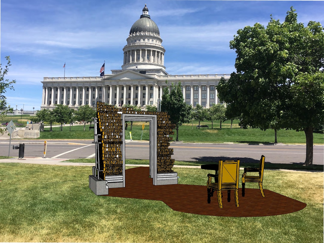 (Photo courtesy of Better Days 2020) A women's history sculpture is expected to be installed around August 2020 across from the Capitol in Salt Lake City.