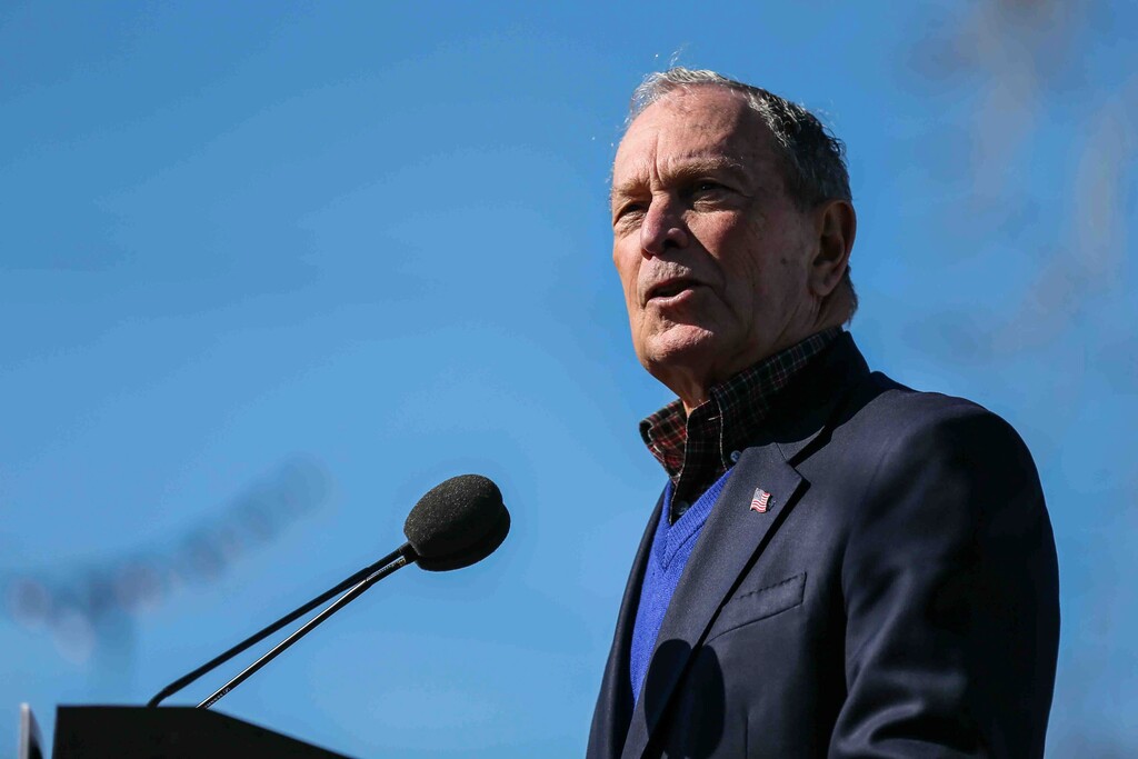Democratic presidential candidate Michael Bloomberg speaks during his presidential campaign in Austin, Texas, Saturday, Jan. 11, 2020. (Lola Gomez/Austin American-Statesman via AP)